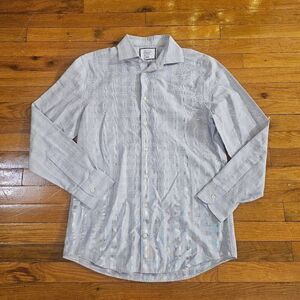 Charles Tyrwhitt Blue Slim Fit Non Iron Dress Shirt 15.5 34